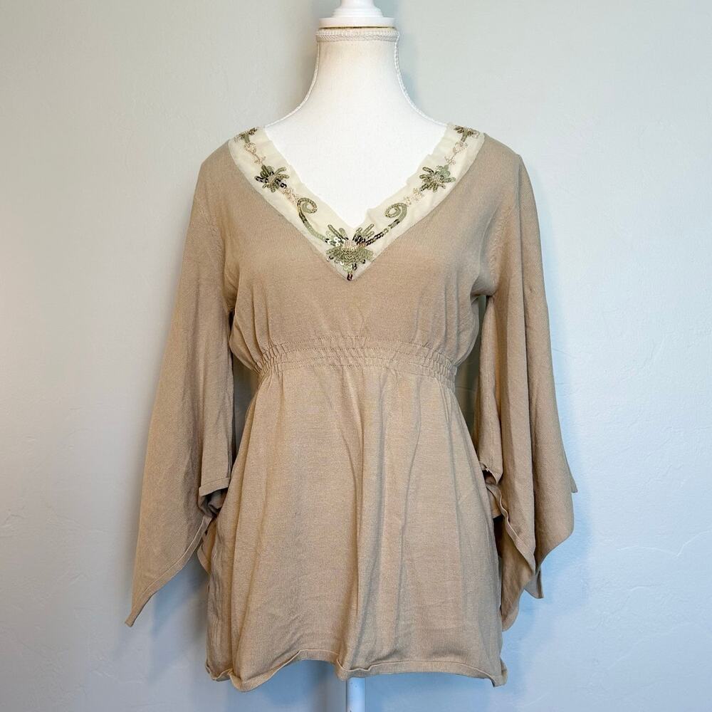 Y2k Flowy Bell Sleeve Top